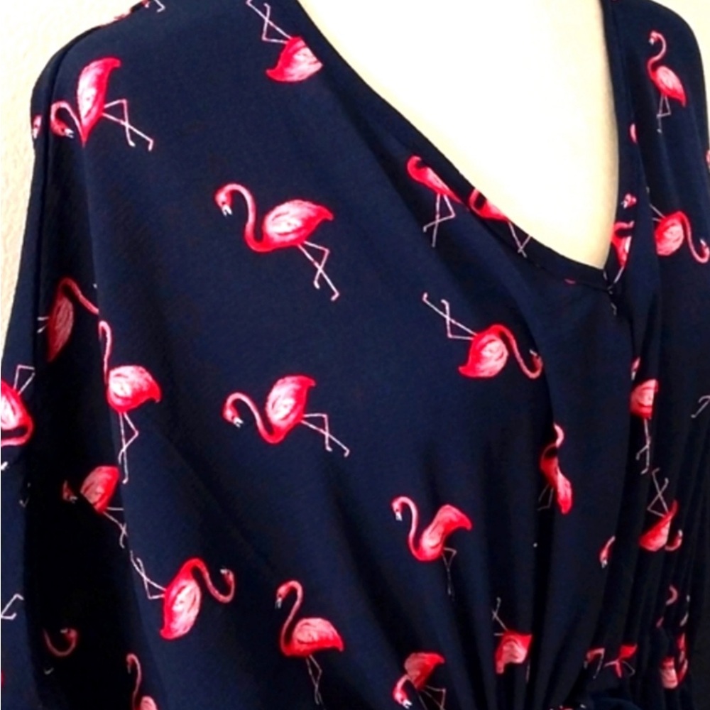 Agnes and Dora Pink Flamingo Kaftan - Picture 5 of 8